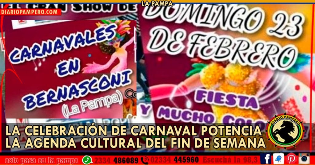 La celebración de Carnaval potencia la agenda cultural del fin de semana