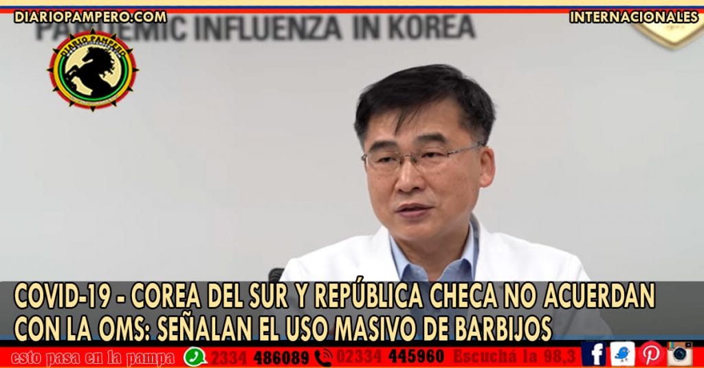 COVID-19 – Corea del Sur y República Checa NO acuerdan con la OMS: señalan el USO MASIVO DE BARBIJOS