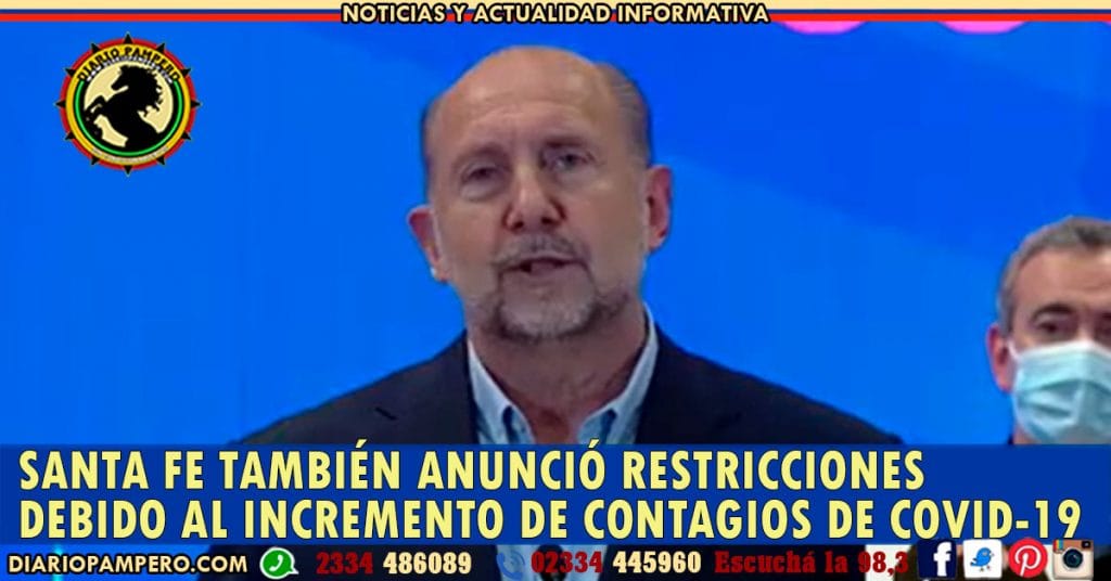 Santa Fe también anuncia restricciones debido al incremento de contagios de COVID-19