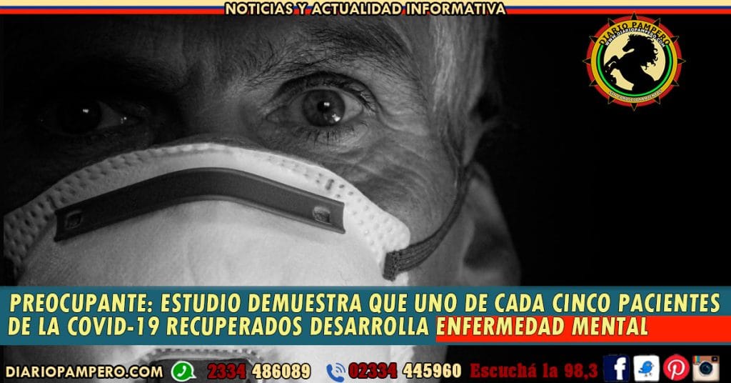 PREOCUPANTE: estudio demuestra que uno de cada cinco pacientes de la COVID-19 recuperados desarrolla enfermedad mental
