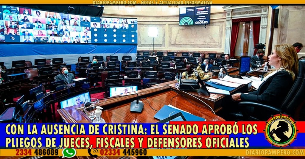 CON LA AUSENCIA DE CRISTINA: El Senado aprobó los pliegos de jueces, fiscales y defensores oficiales