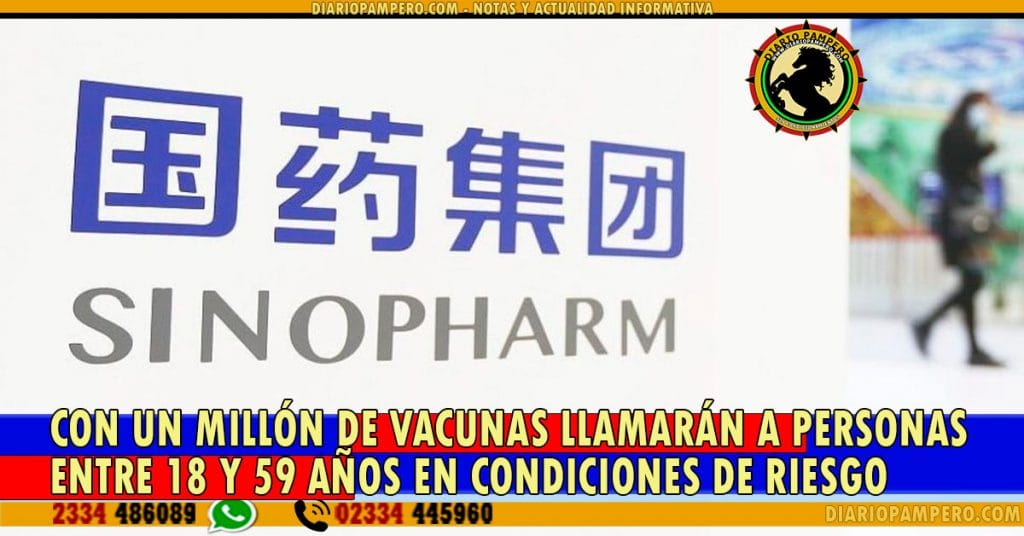 Con un millón de vacunas llamarán a personas entre 18 y 59 años en condiciones de riesgo