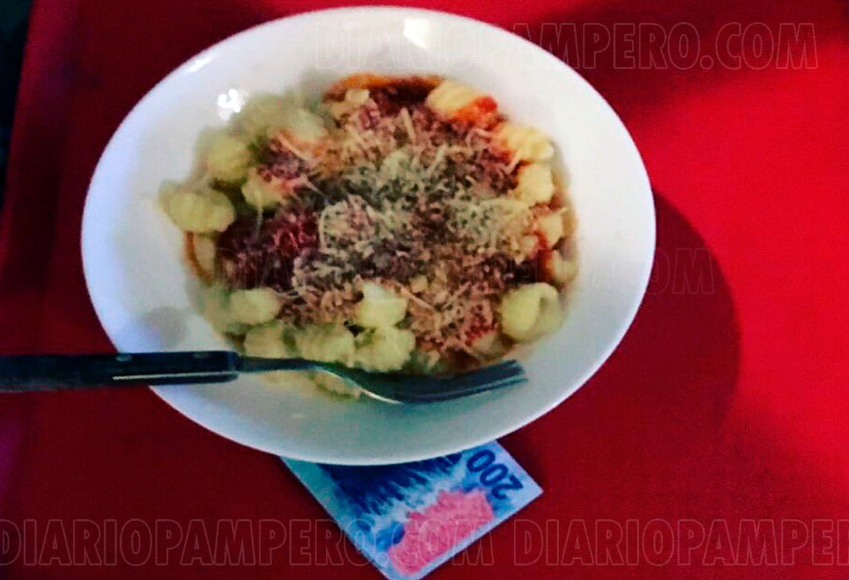 plato de ñoquis