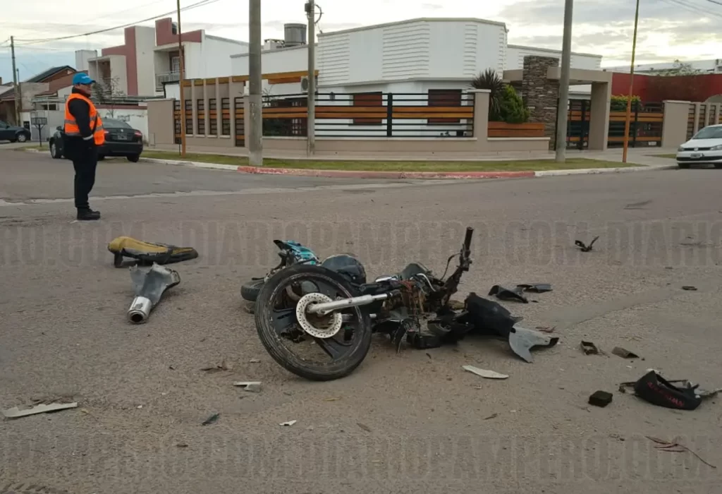 Tragedia en Eduardo Castex: fallece motociclista en accidente de tránsito