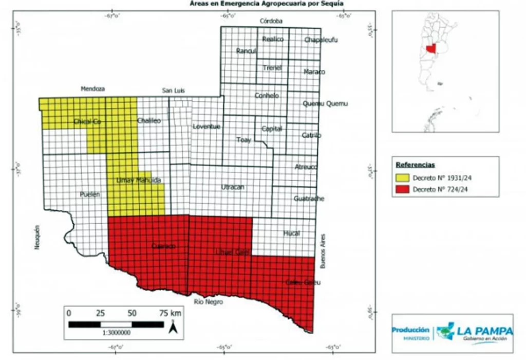 Prórroga y Ampliación de la Emergencia Agropecuaria en La Pampa