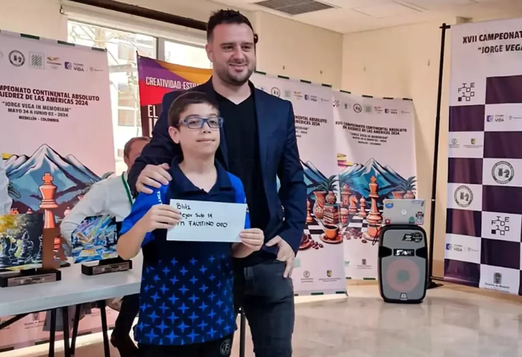 Faustino Oro termino 2º e invicto en Campeonato Continental de Ajedrez