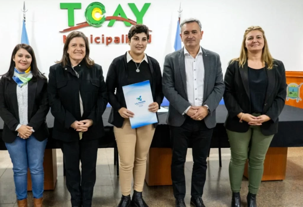 Emprendedora de Toay recibe financiamiento para construir galpón industrial