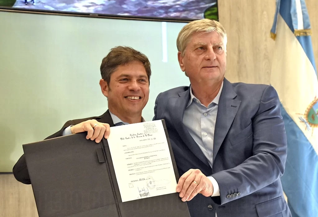 Ziliotto y Kicillof firmaron convenio de cooperación entre las provincias