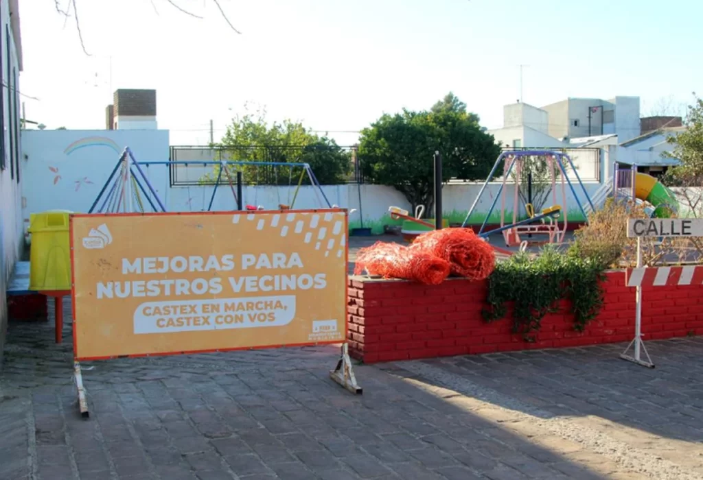 Inician obras de refacción en el «Paseo del Arte» en Eduardo Castex