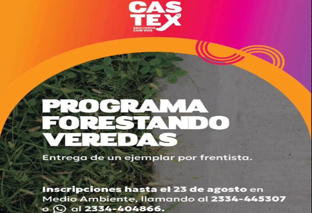 La Municipalidad de Castex impulsa la forestación urbana