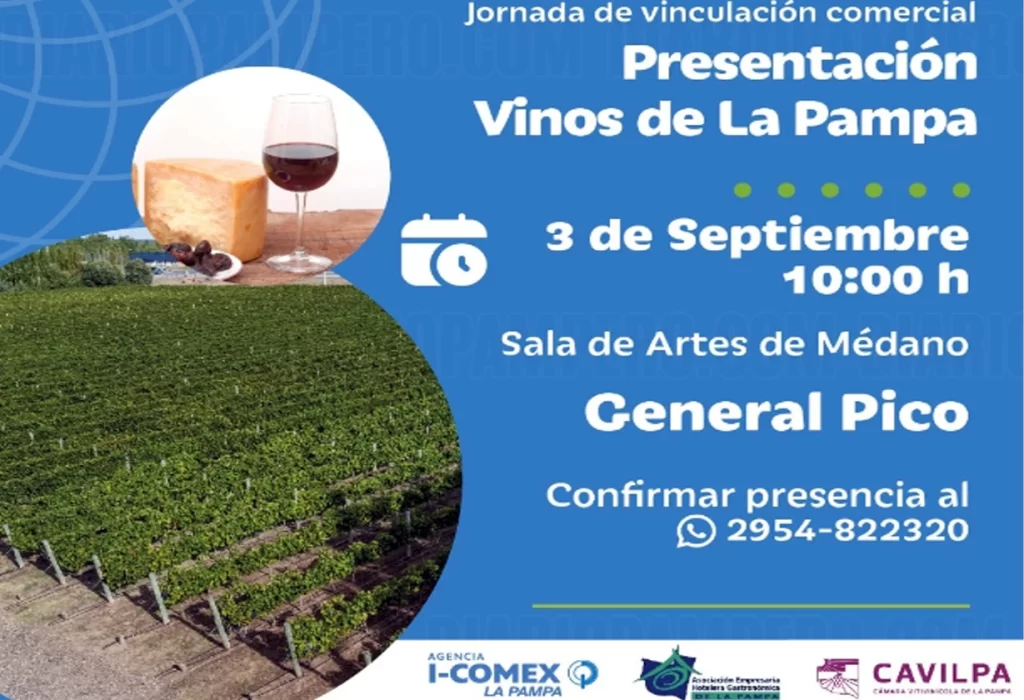 Anuncian Jornada de Vinculación Comercial para Promover los Vinos de La Pampa