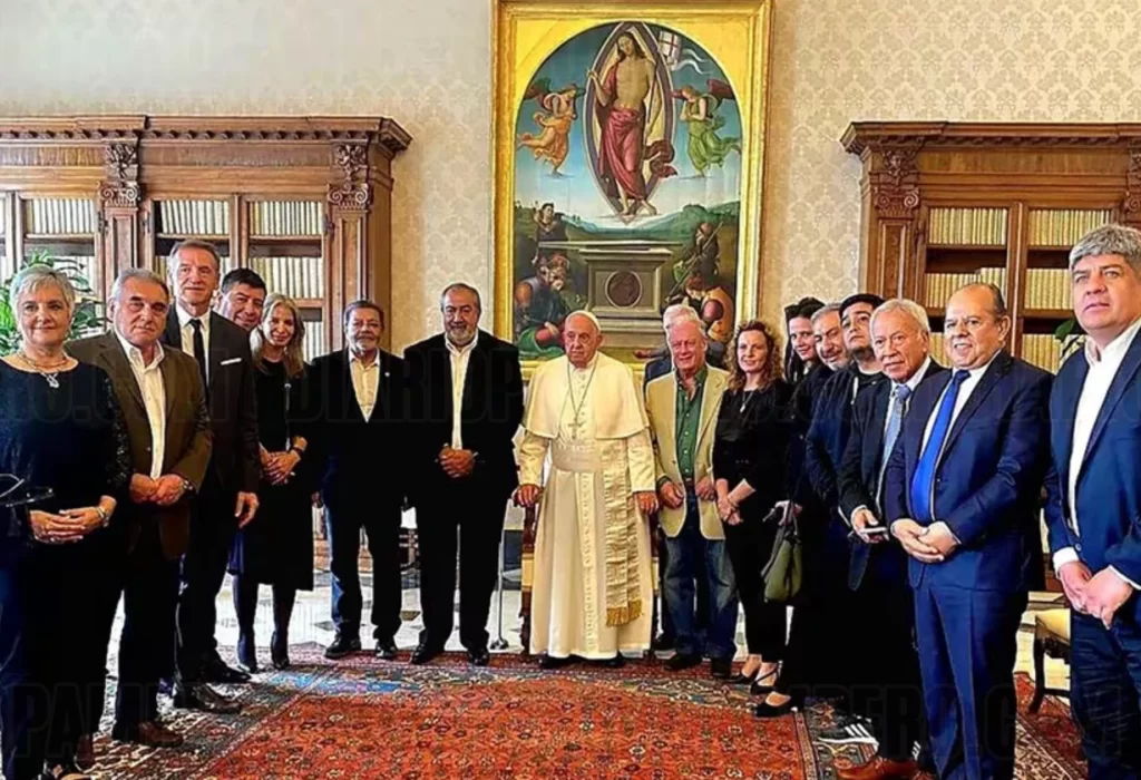 La CGT se reunió con Francisco en el Vaticano