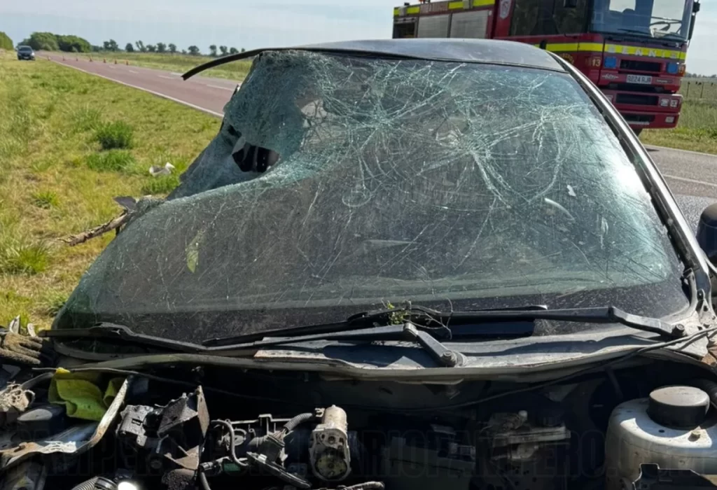 Accidente en Ruta 9: Joven de Caleufú sufre graves lesiones