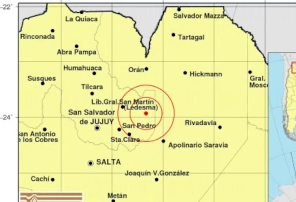 Fuerte sismo sacude el norte de Argentina: epicentro en Jujuy y réplicas en Salta