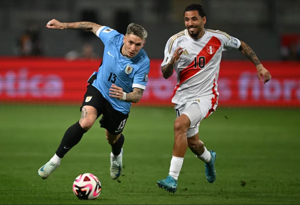 Uruguay pierde ante Perú y la tabla de las Eliminatorias Sudamericanas se redefine