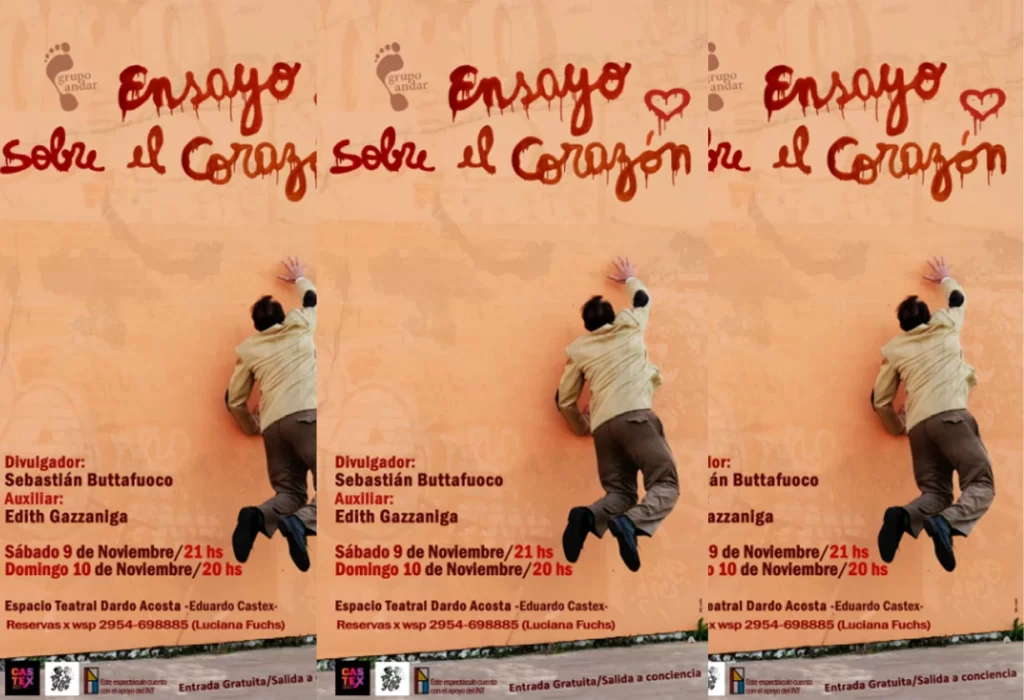 «Ensayo sobre el corazón» llega al Espacio Teatral Dardo Acosta este fin de semana
