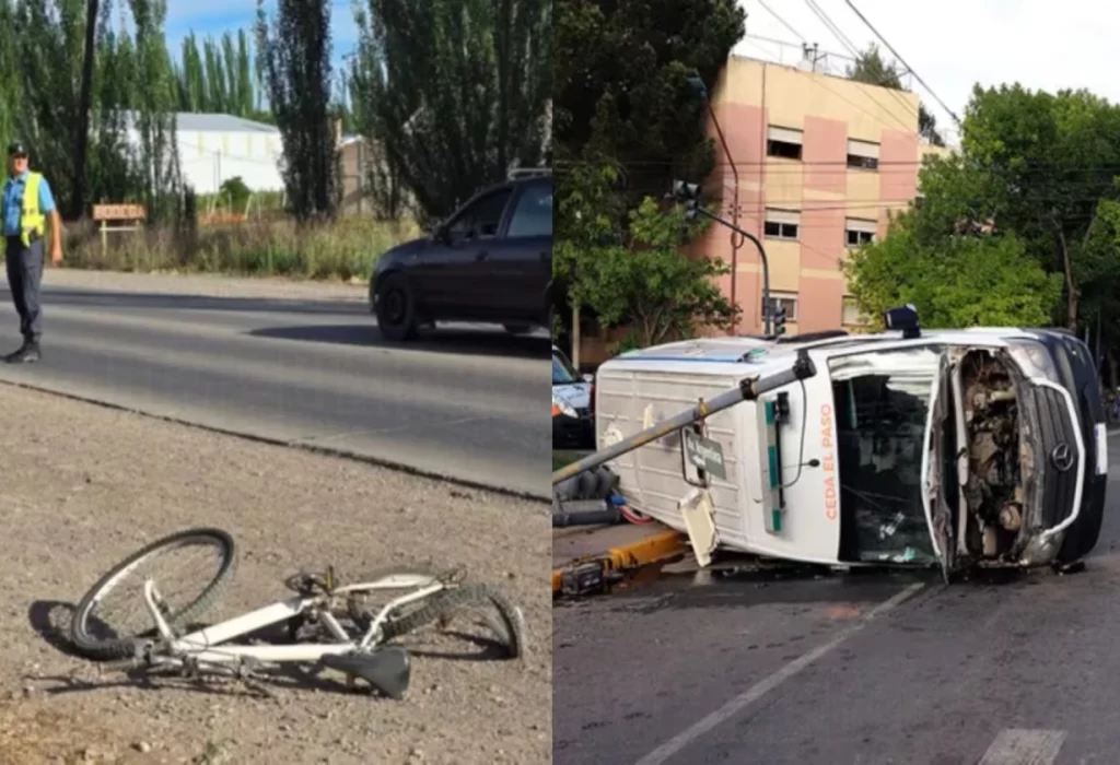 Tragedia en Neuquén: joven fallece tras ser atropellada y volcar la ambulancia que la trasladaba