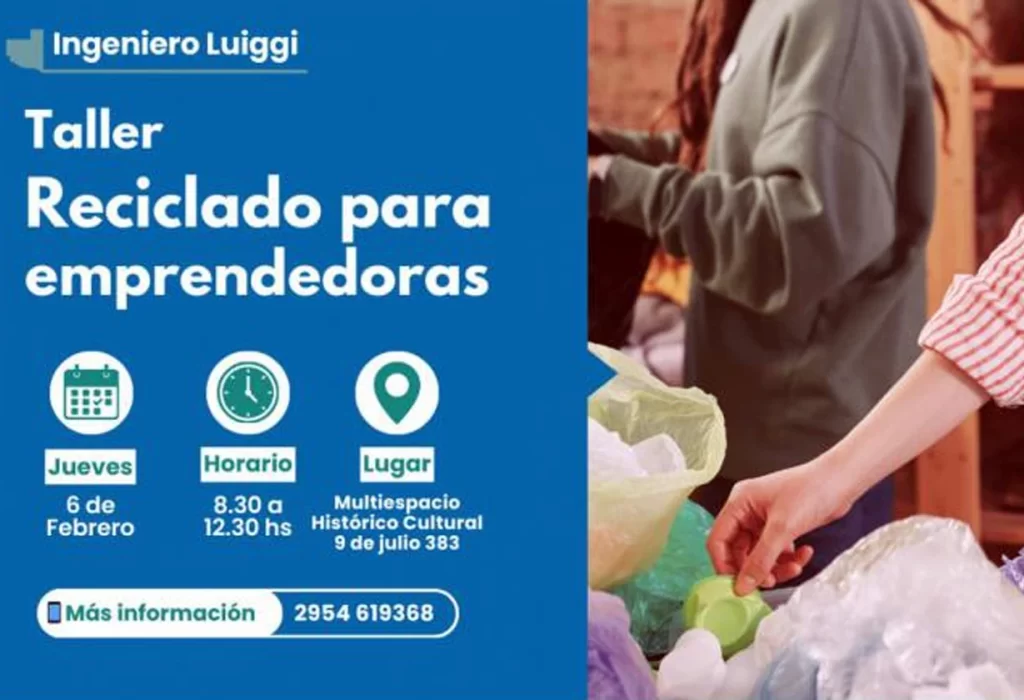 Taller de reciclaje para emprendedoras en Ingeniero Luiggi