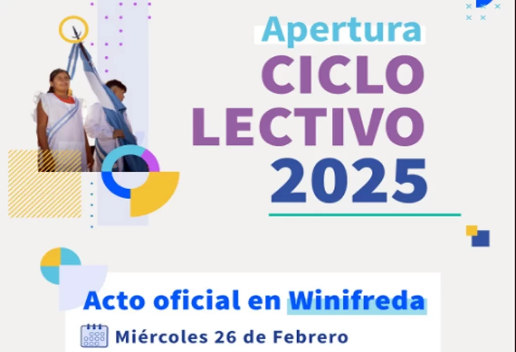 La apertura del ciclo lectivo 2025 se realizará en Winifreda
