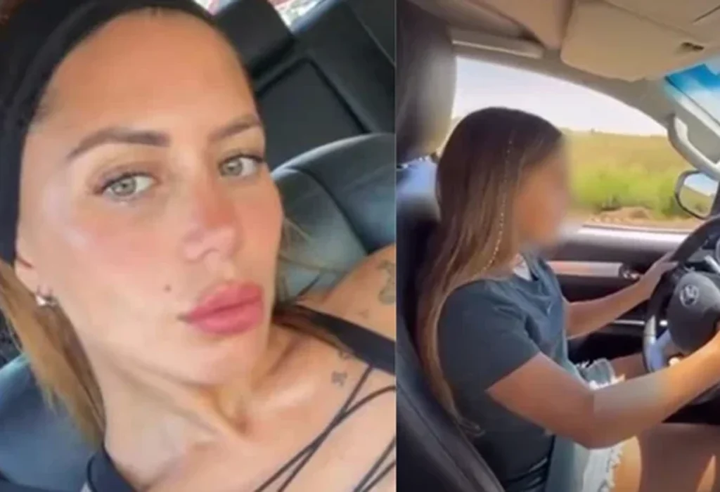 Inhabilitaron la licencia de conducir de Valeria Aquino tras la difusión de un video de su hija manejando en la ruta
