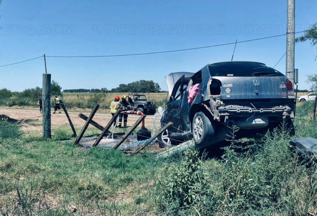 Joven de Castex hospitalizado en General Pico tras grave accidente