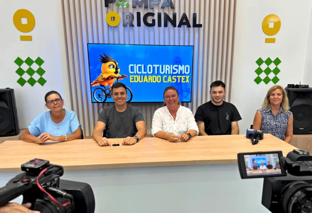 Eduardo Castex inaugura un circuito de cicloturismo
