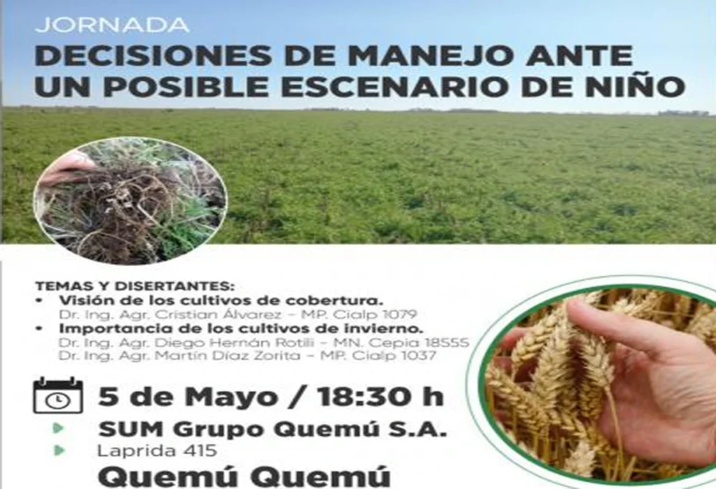 Convocan en Quemú a una jornada técnica para analizar decisiones de manejo hídrico
