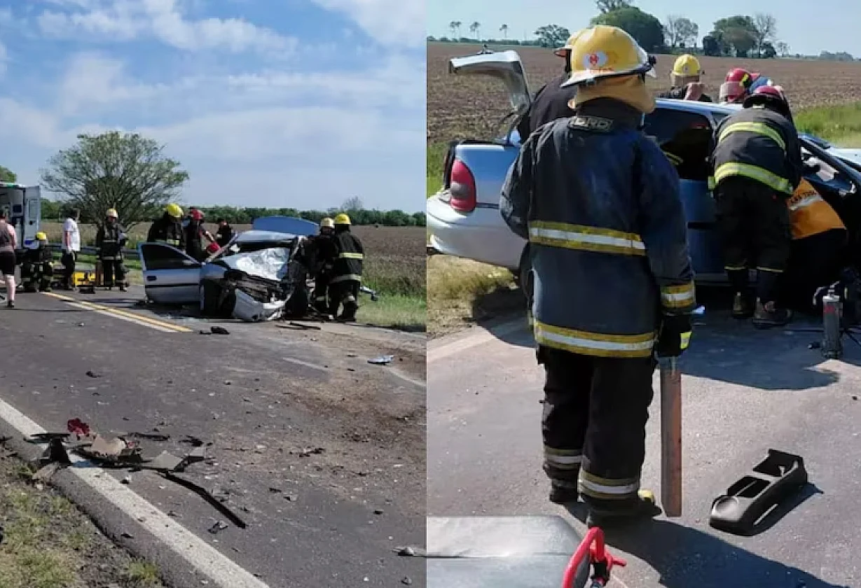 Choque frontal en la Ruta 11: murió un conductor