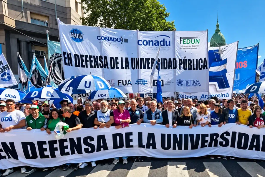 Docentes universitarios convocaron a un paro