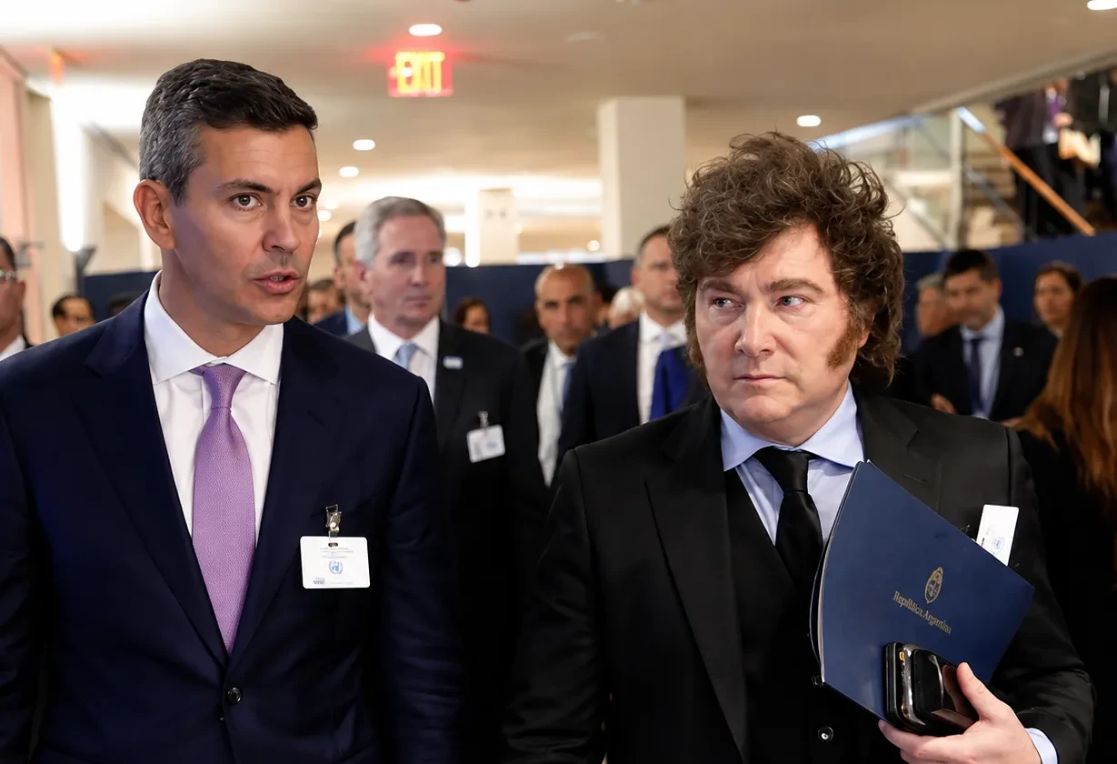 Milei participó del Escudo de las Américas sin foto con Trump
