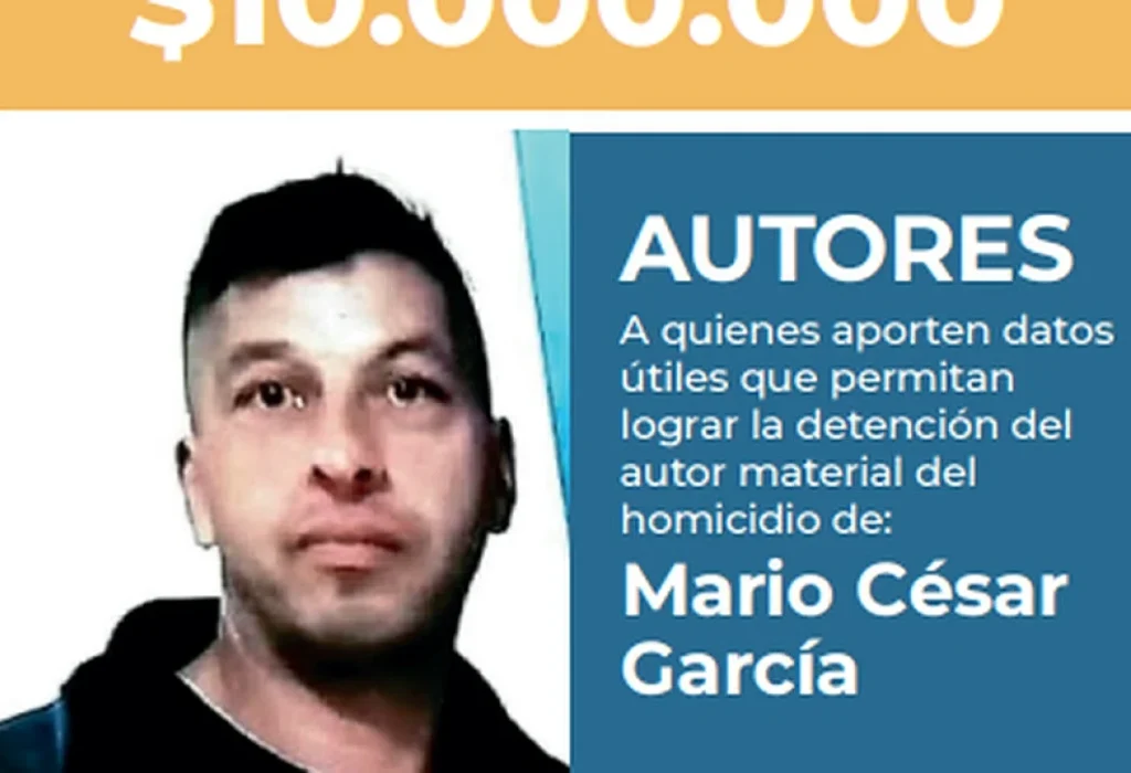Recompensa por el homicidio de Mario García