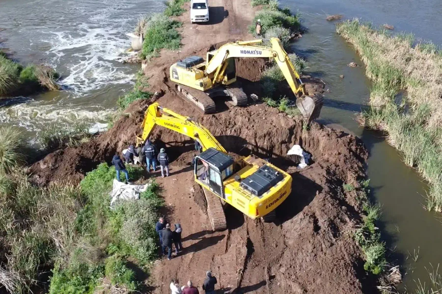 La Pampa amplió el escurrimiento del río V