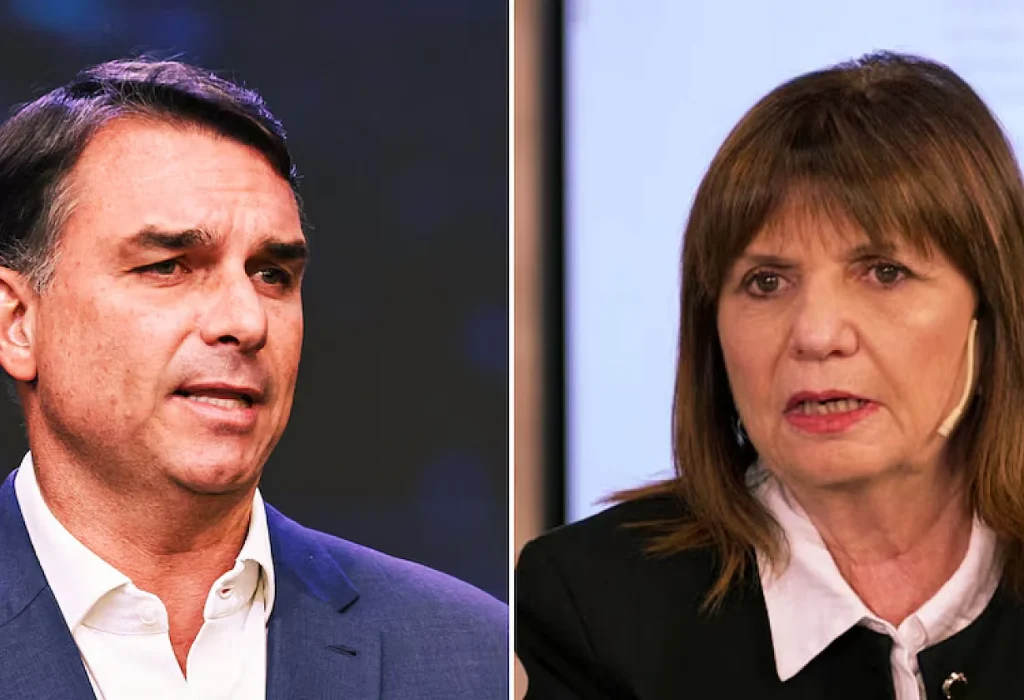Bullrich respaldó a Flavio Bolsonaro antes del balotaje