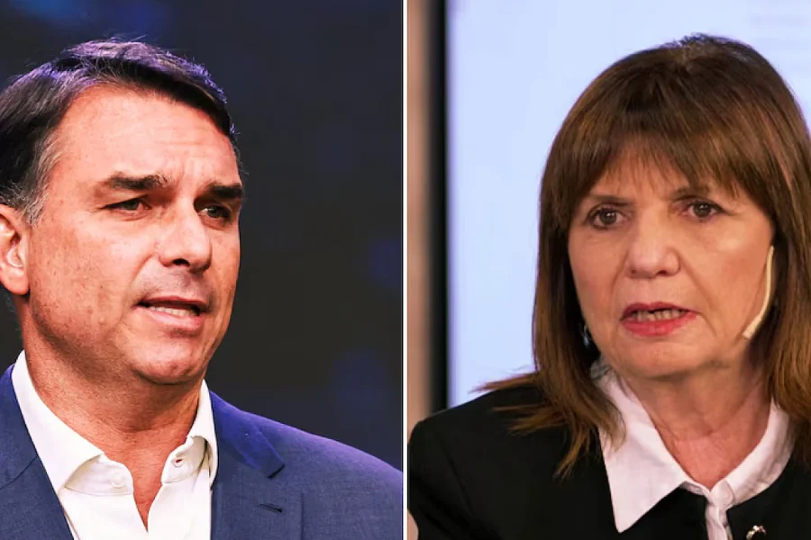 Bullrich respaldó a Flavio Bolsonaro antes del balotaje