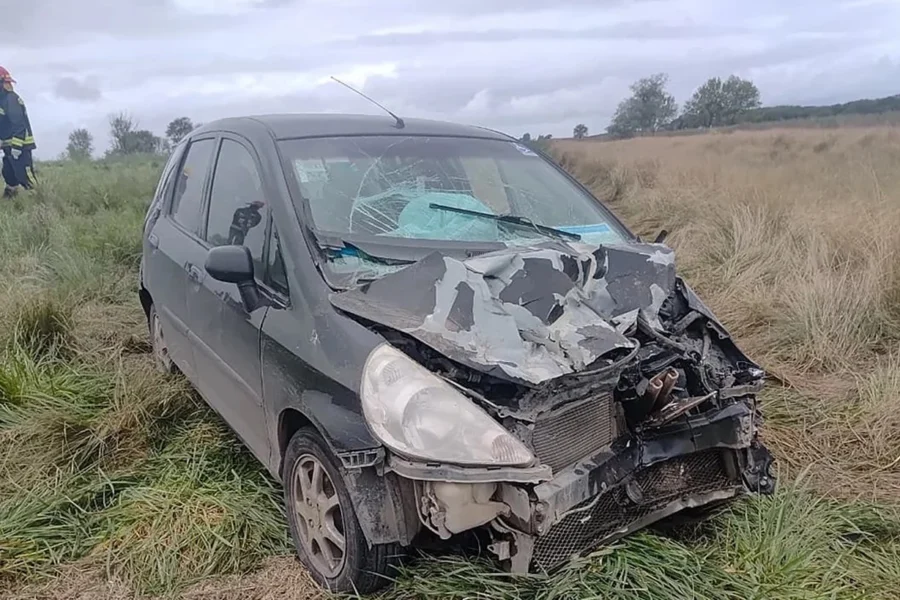 Choque en la Ruta 5: tres personas hospitalizadas