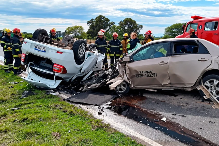 Choque frontal en la Ruta 65 dejó cuatro muertos