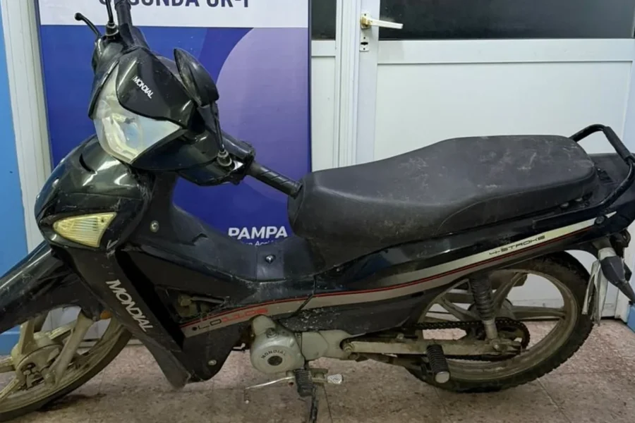 Detuvieron a un hombre por robar una motocicleta