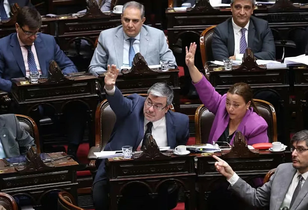Diputados que ayudaron a bloquear la sesión contra el DNU 70/23