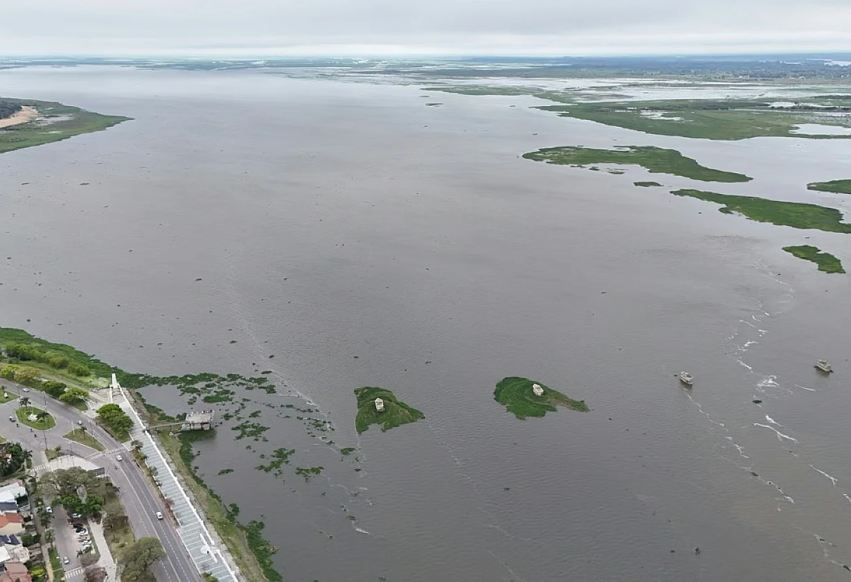 El río Paraná llegó a cuatro metros en Santa Fe