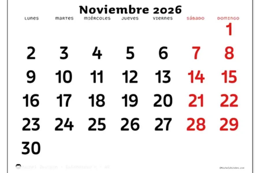 Feriados nacionales de noviembre: serán el 9 y el 23