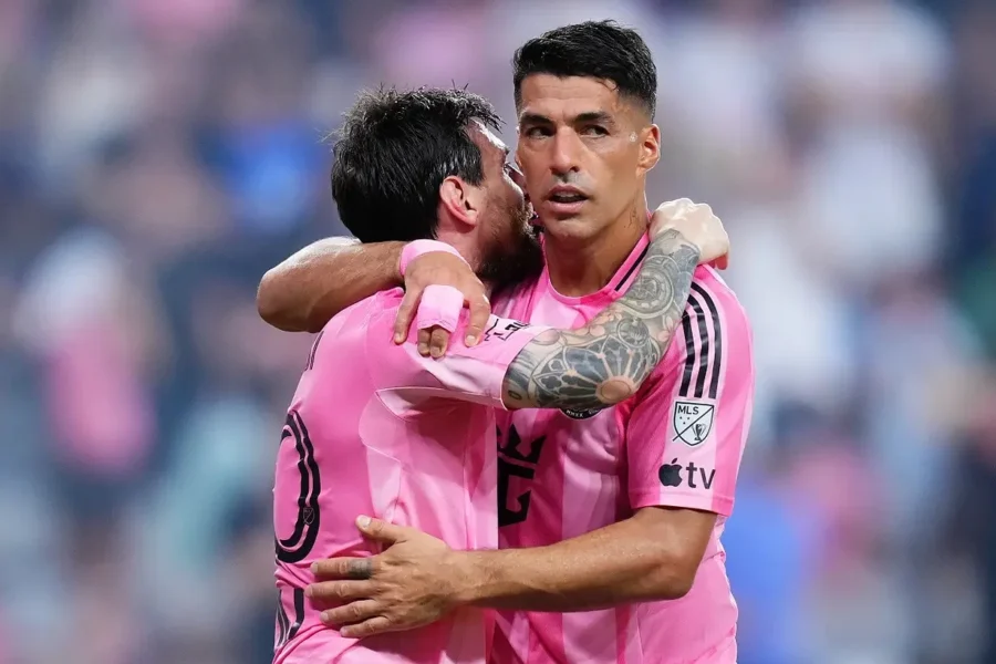 Inter Miami goleó al DC United con Messi y Suárez