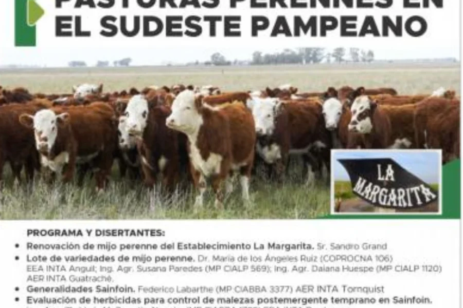 En Jacinto Arauz se realizará una jornada de pasturas perennes