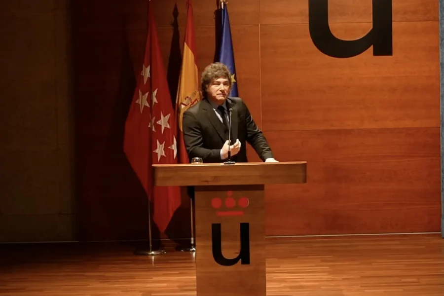 Milei volvió a generar polémica durante su visita a España