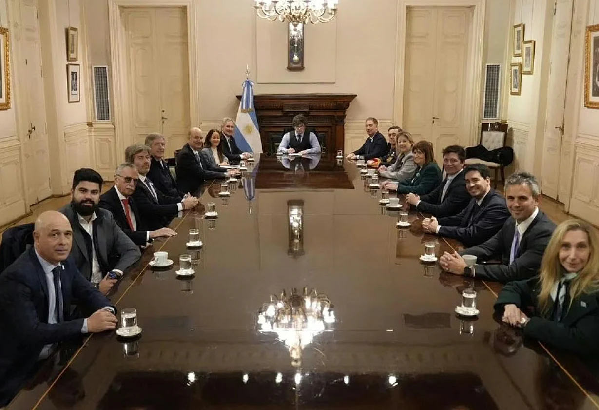 Milei volvió a reunirse con su Gabinete