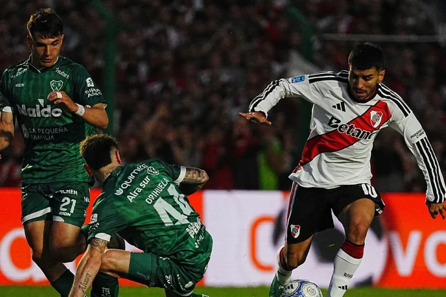 River empató 1-1 ante Sarmiento en Junín