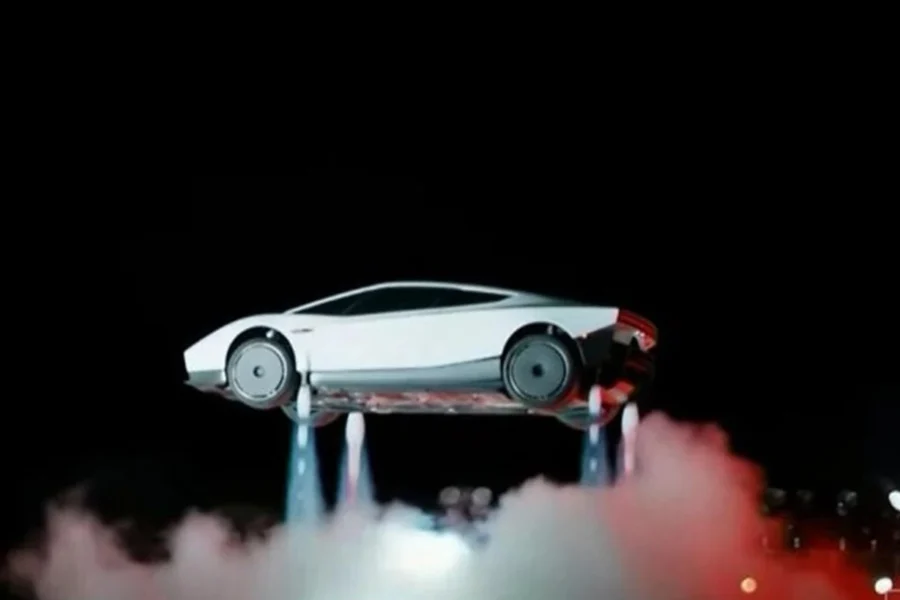 Tesla presentó su auto volador Roadster